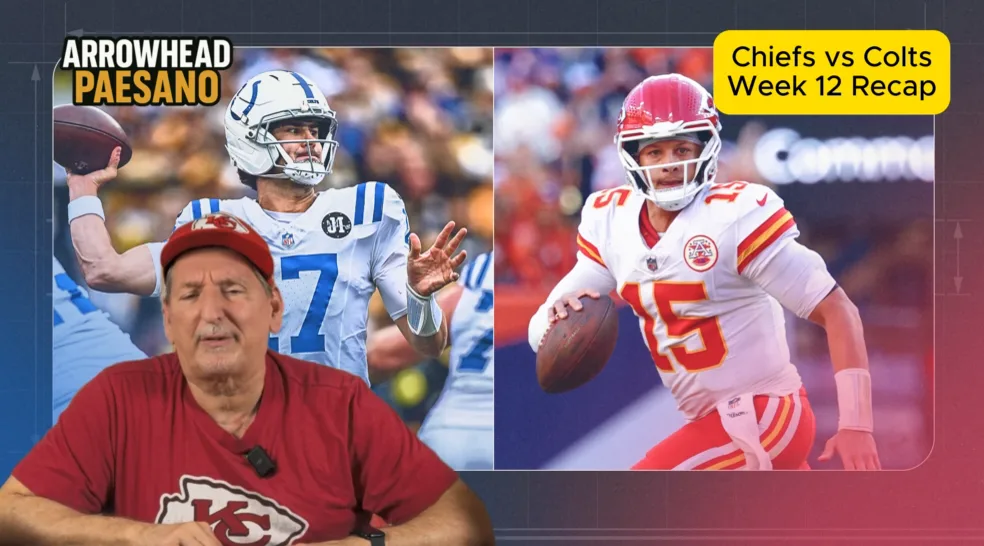 Thumbnail: Chiefs vs. Colts — Week 12 Recap